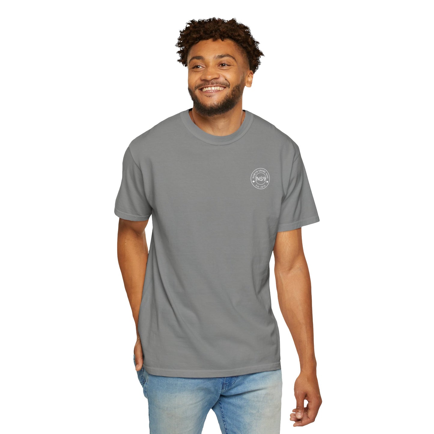 NS9 Logo T-Shirt — Retro Triangle Band Tee