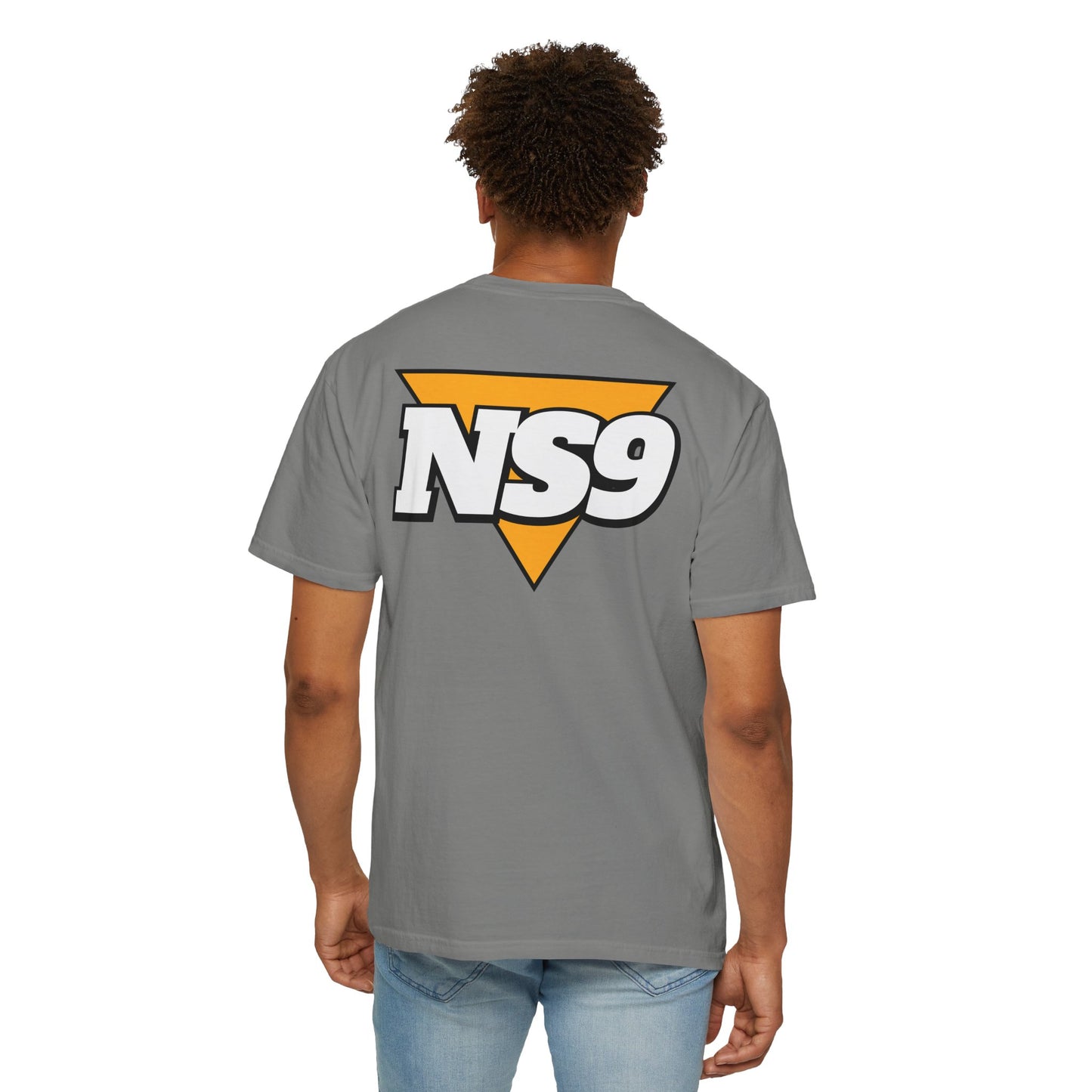 NS9 Logo T-Shirt — Retro Triangle Band Tee
