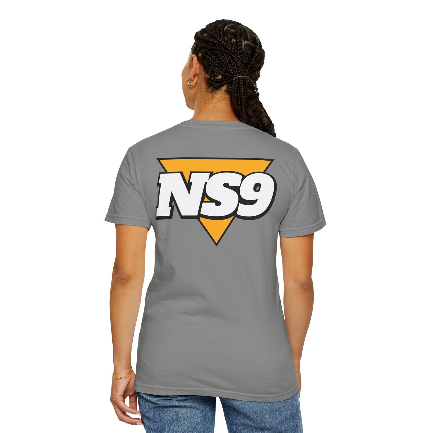 NS9 Logo T-Shirt — Retro Triangle Band Tee