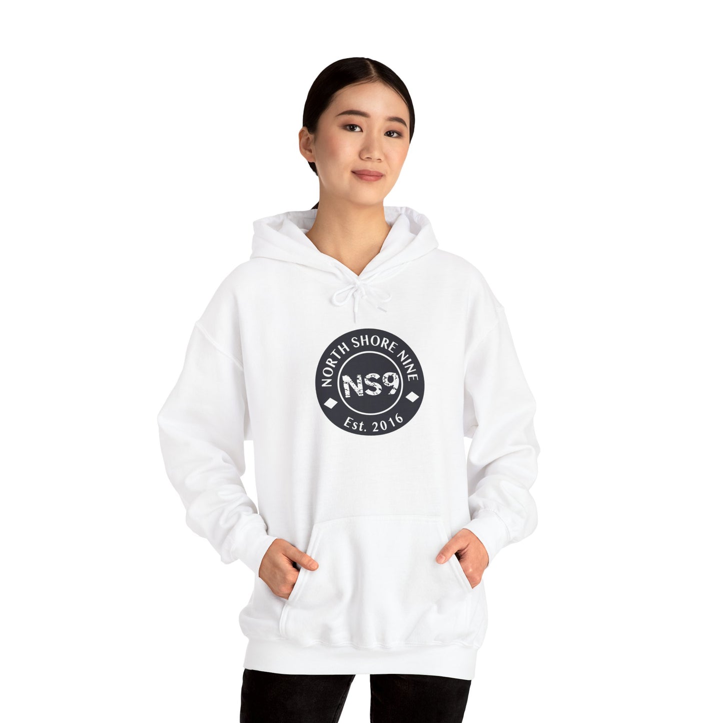NS9 Large Logo Hoodie - Unisex Heavy Blend™ Hooded Sweatshirt