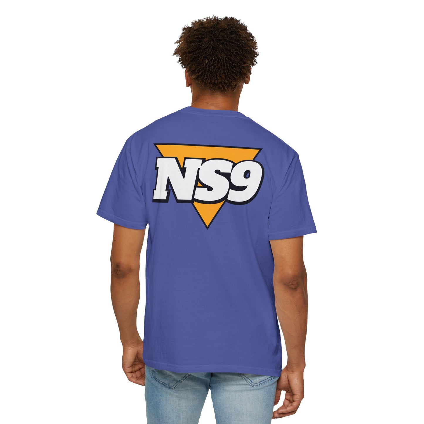 NS9 Logo T-Shirt — Retro Triangle Band Tee