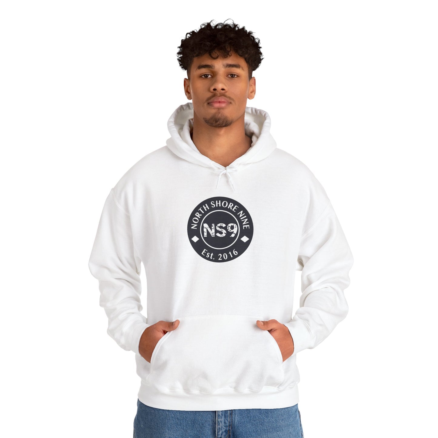 NS9 Large Logo Hoodie - Unisex Heavy Blend™ Hooded Sweatshirt