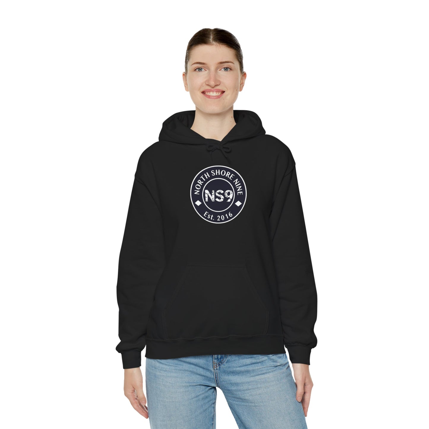 NS9 Large Logo Hoodie - Unisex Heavy Blend™ Hooded Sweatshirt