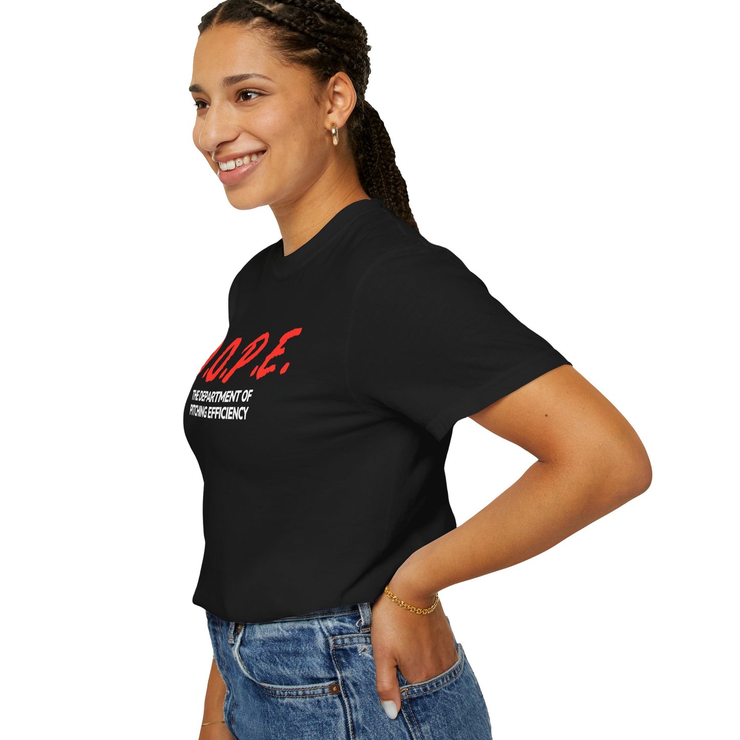 D.O.P.E. Department Of Pitching Efficiency - Unisex Garment-Dyed T-Shirt