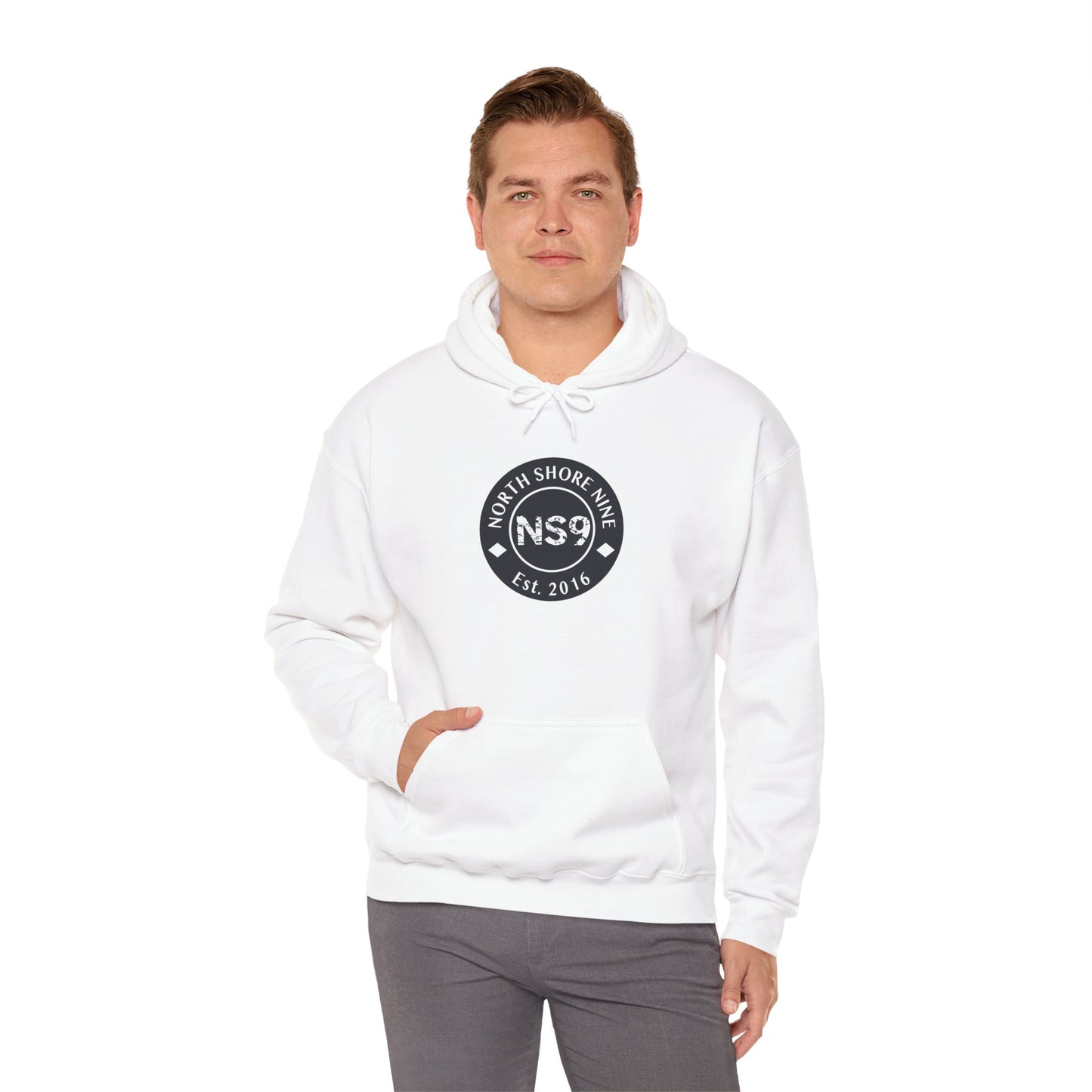 NS9 Large Logo Hoodie - Unisex Heavy Blend™ Hooded Sweatshirt