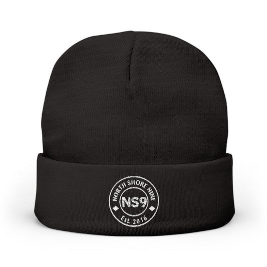 Embroidered Knit Beanie — North Shore NS9 Logo Winter Hat