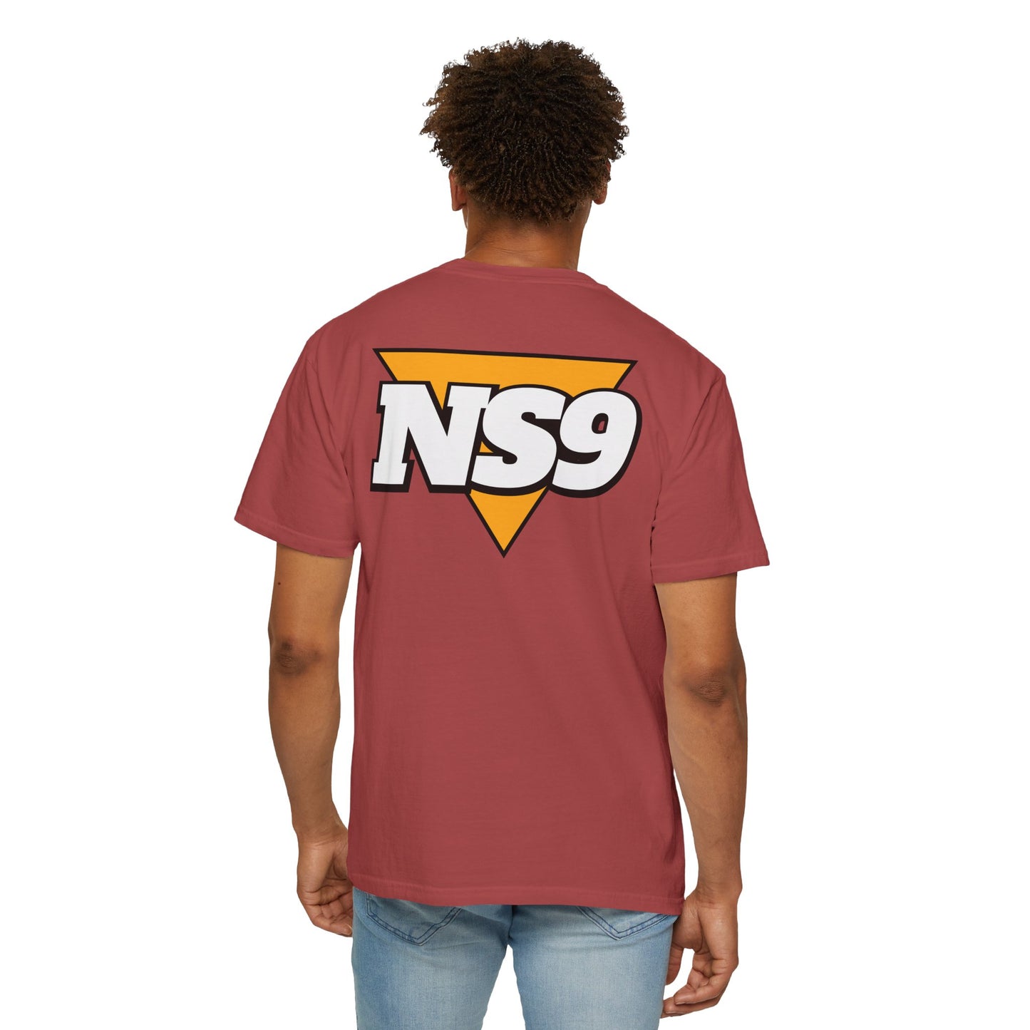 NS9 Logo T-Shirt — Retro Triangle Band Tee
