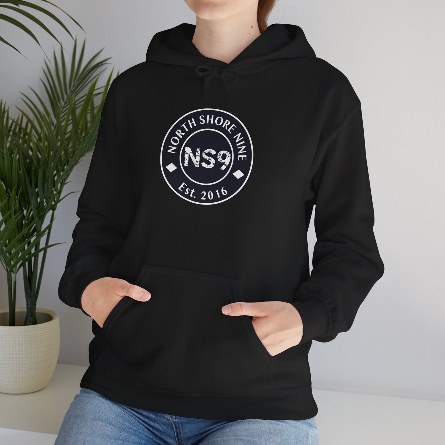 NS9 Large Logo Hoodie - Unisex Heavy Blend™ Hooded Sweatshirt