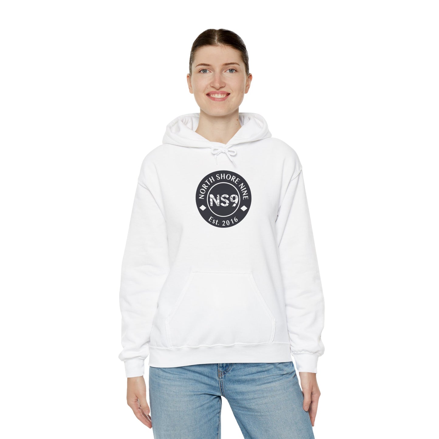 NS9 Large Logo Hoodie - Unisex Heavy Blend™ Hooded Sweatshirt