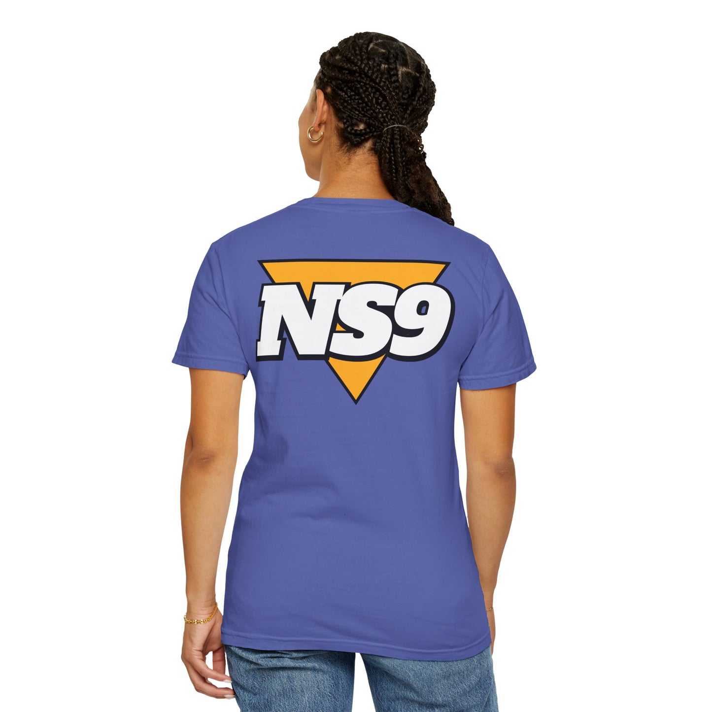 NS9 Logo T-Shirt — Retro Triangle Band Tee