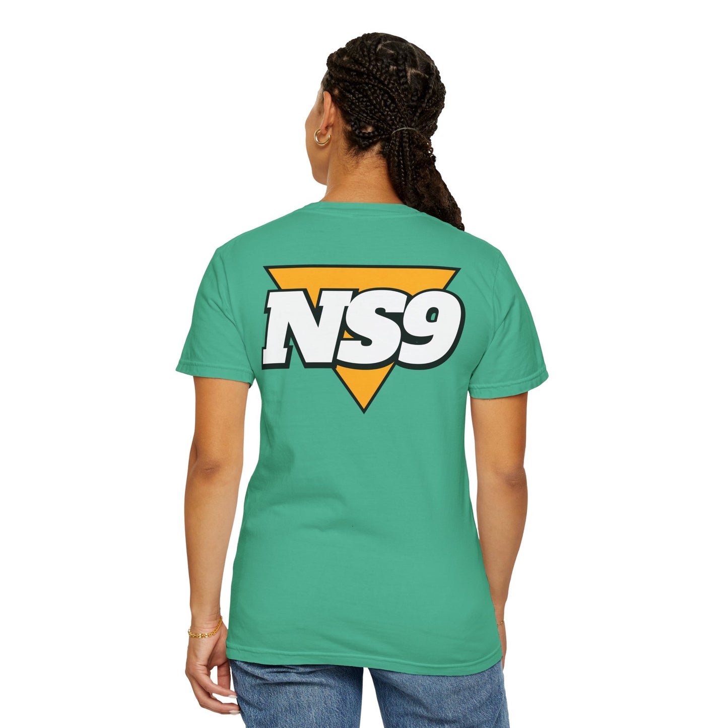 NS9 Logo T-Shirt — Retro Triangle Band Tee