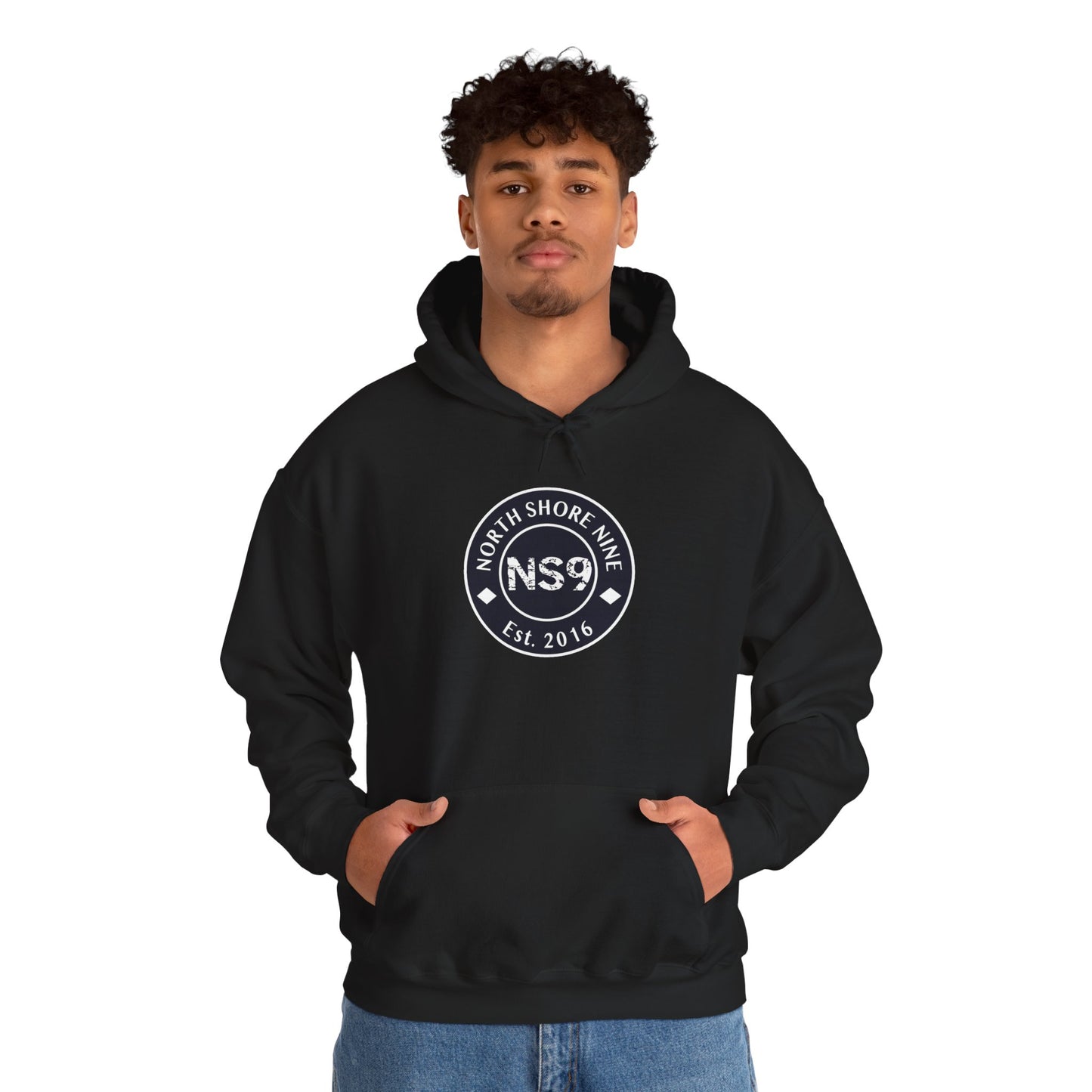NS9 Large Logo Hoodie - Unisex Heavy Blend™ Hooded Sweatshirt