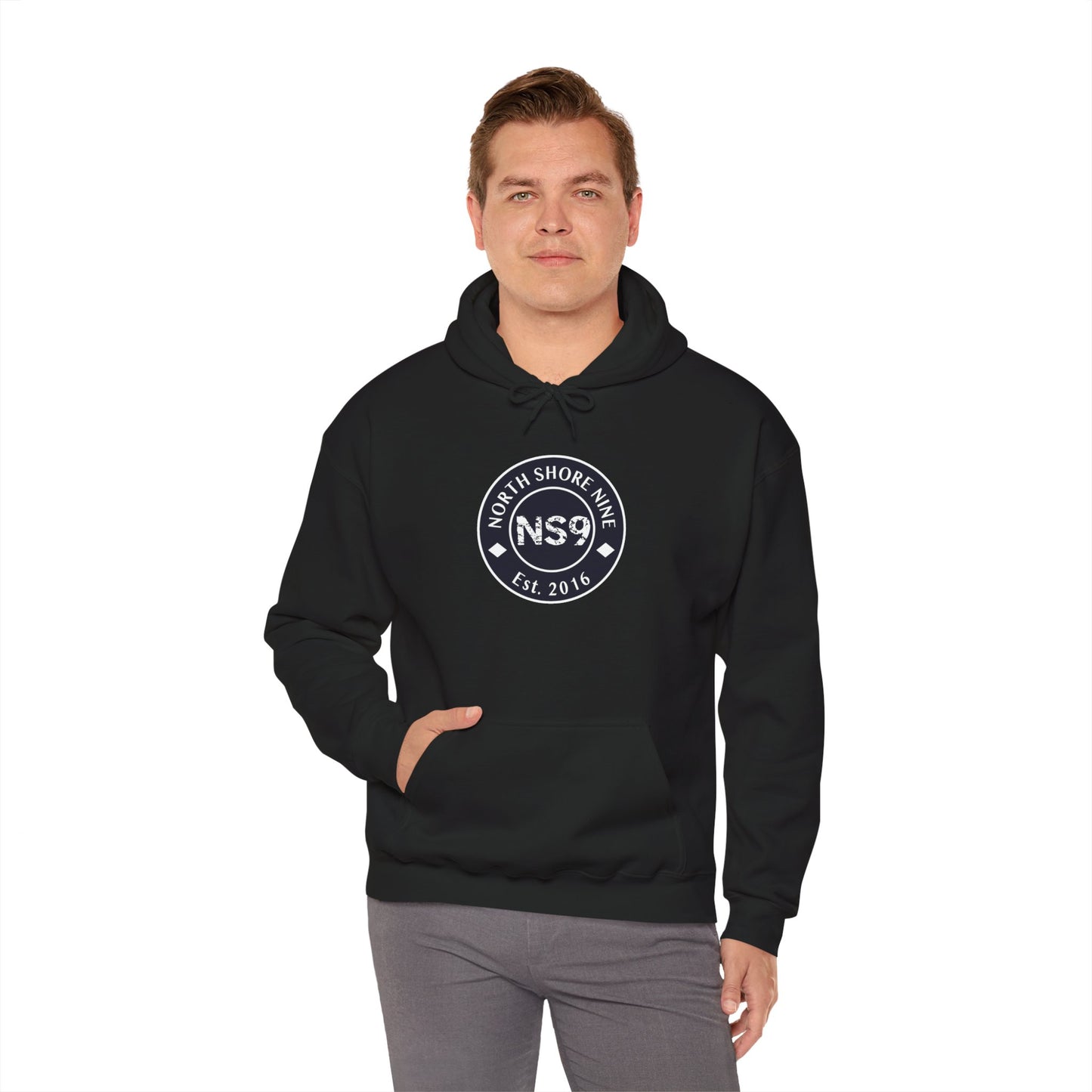 NS9 Large Logo Hoodie - Unisex Heavy Blend™ Hooded Sweatshirt