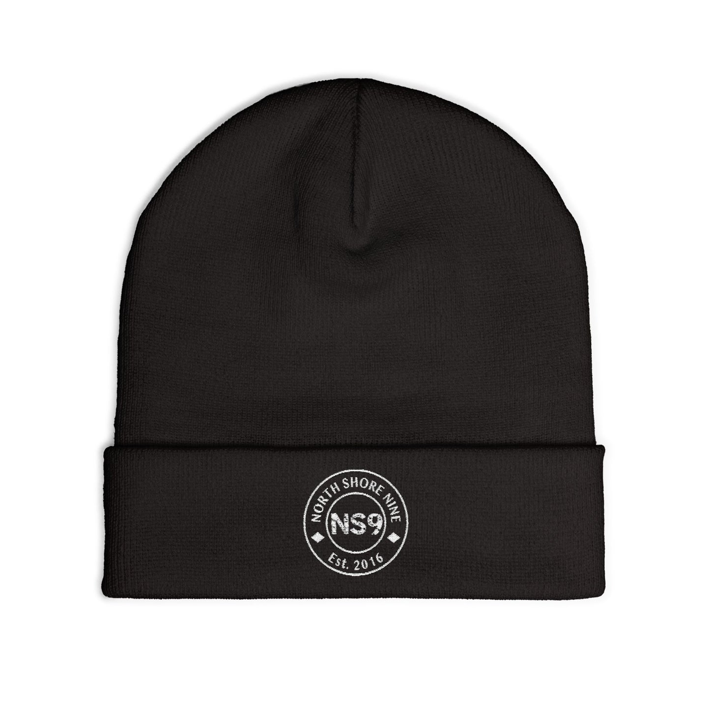 Embroidered Knit Beanie — North Shore NS9 Logo Winter Hat
