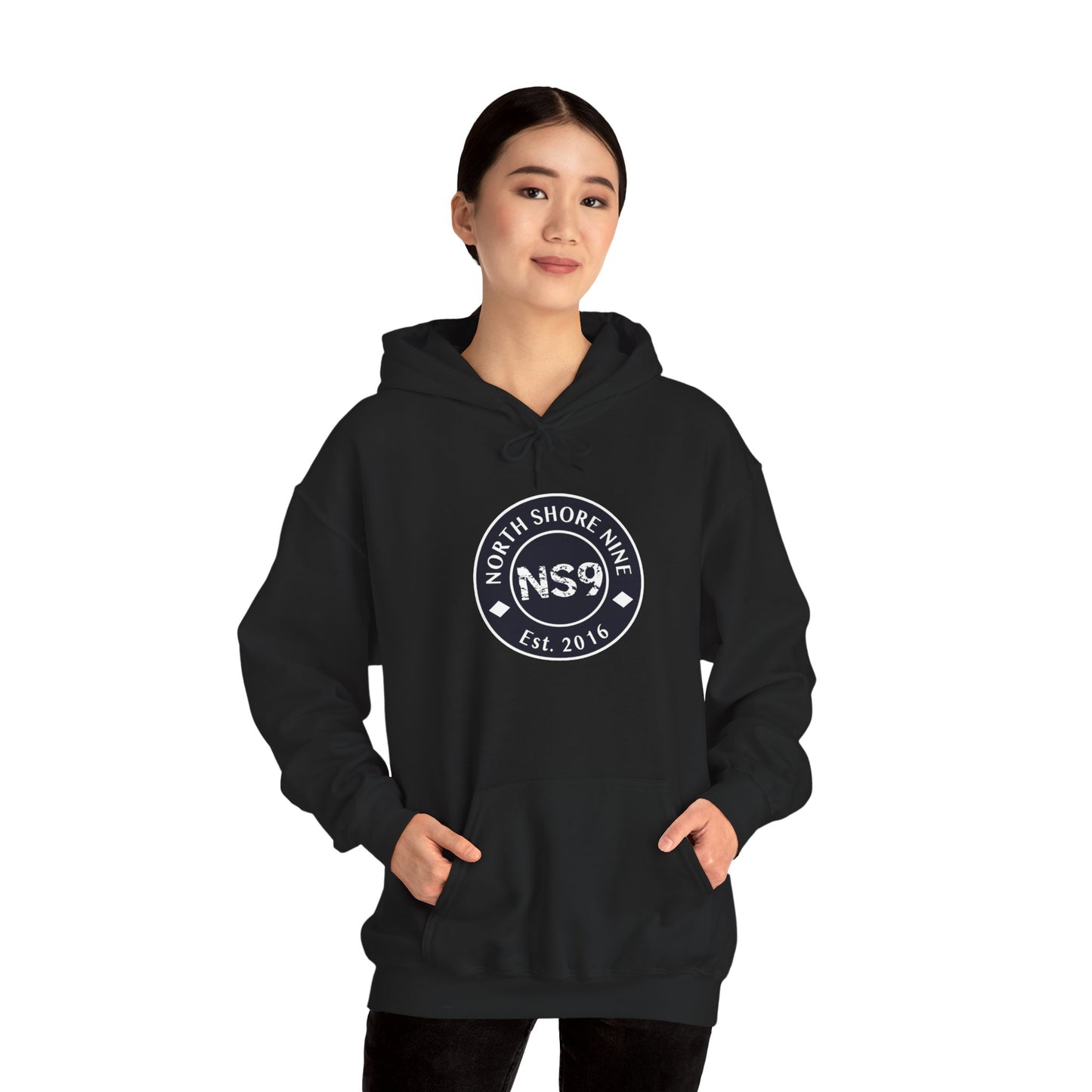 NS9 Large Logo Hoodie - Unisex Heavy Blend™ Hooded Sweatshirt