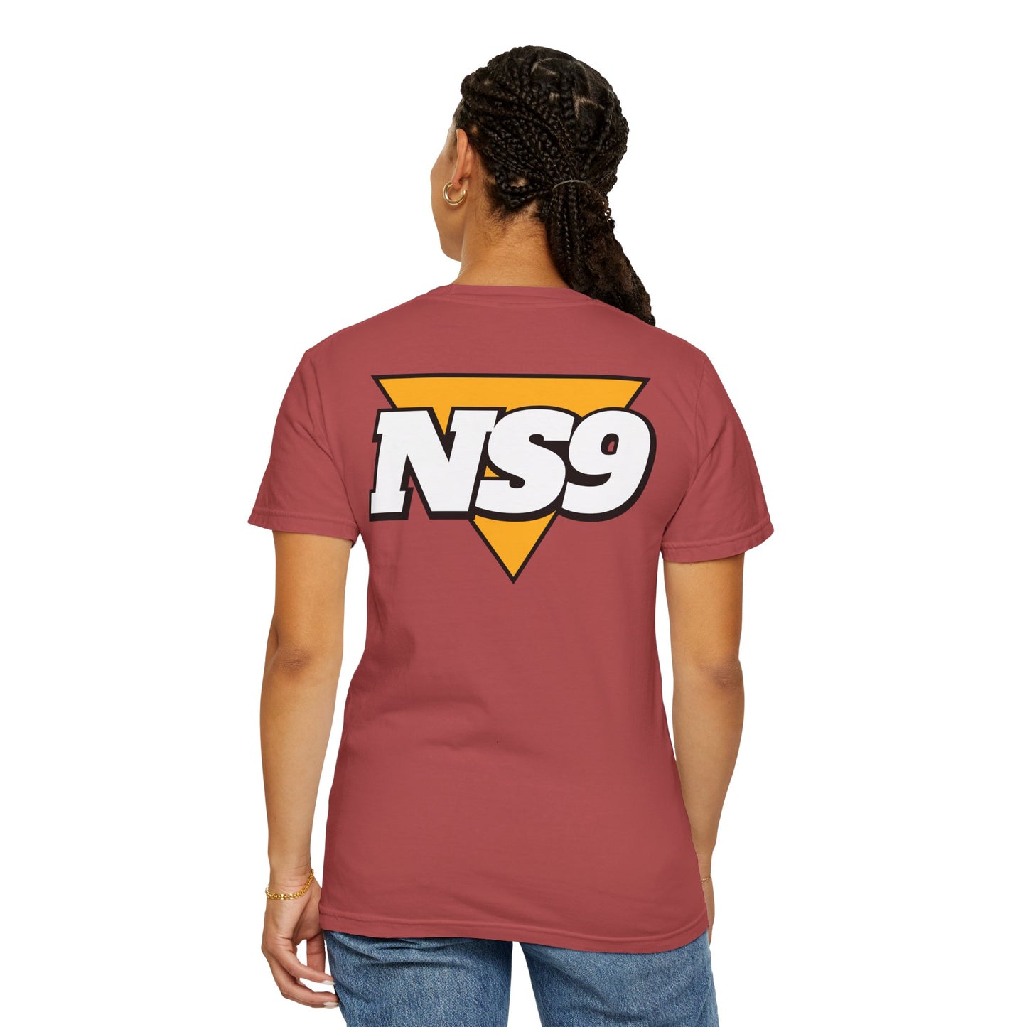 NS9 Logo T-Shirt — Retro Triangle Band Tee