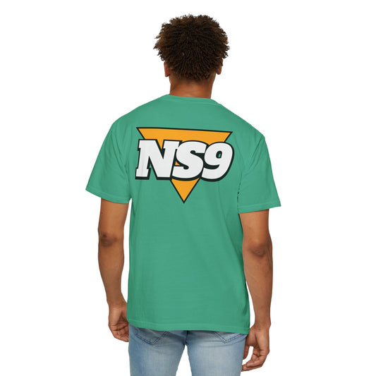 NS9 Logo T-Shirt — Retro Triangle Band Tee